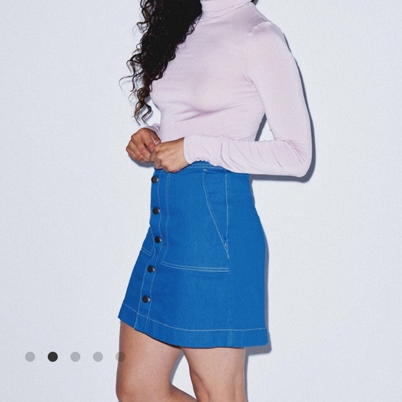 American Apparel Jean Skirt - Picture 2 of 6